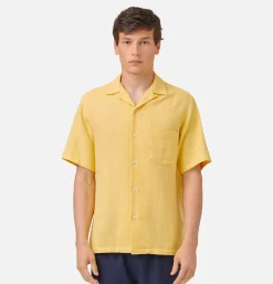 PORTUGUESE FLANNEL Chemise Pique Yellow< Chemises