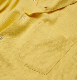 PORTUGUESE FLANNEL Chemise Pique Yellow< Chemises