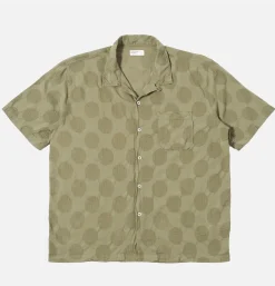 UNIVERSAL WORKS Chemise Road Dot Olive< Chemises
