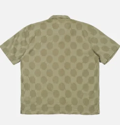 UNIVERSAL WORKS Chemise Road Dot Olive< Chemises