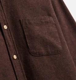 PORTUGUESE FLANNEL Chemise Teca Brown< Chemises