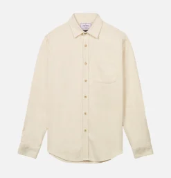 PORTUGUESE FLANNEL Chemise Teca Ecru< Chemises