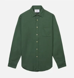 PORTUGUESE FLANNEL Chemise Teca Moss Green< Chemises