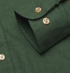 PORTUGUESE FLANNEL Chemise Teca Moss Green< Chemises