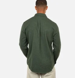 PORTUGUESE FLANNEL Chemise Teca Moss Green< Chemises