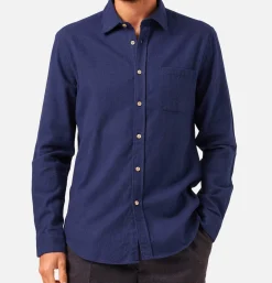 PORTUGUESE FLANNEL Chemise Teca Navy< Chemises
