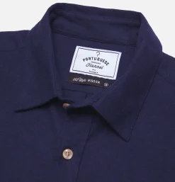 PORTUGUESE FLANNEL Chemise Teca Navy< Chemises