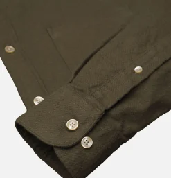 PORTUGUESE FLANNEL Chemise Teca Olive< Chemises
