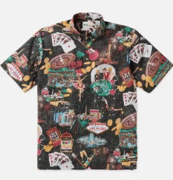 REYN SPOONER Chemise 9th Island Black< Chemises