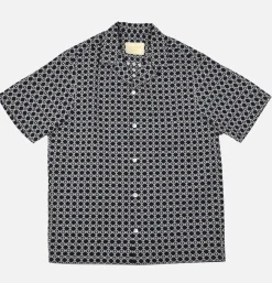 PORTUGUESE FLANNEL Chemise Tile White Navy< Chemises