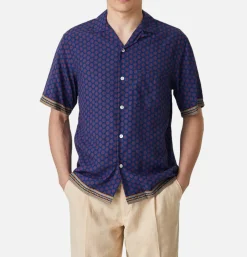 PORTUGUESE FLANNEL Chemise Vernon Blue< Chemises