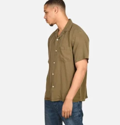 PORTUGUESE FLANNEL Chemisette Dogtown Olive< Chemises