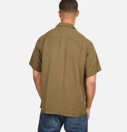 PORTUGUESE FLANNEL Chemisette Dogtown Olive< Chemises