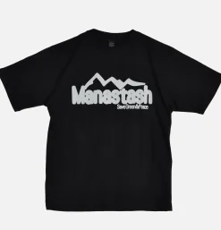 MANASTASH Citee Polepole Black< T-shirts