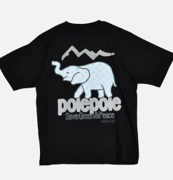 MANASTASH Citee Polepole Black< T-shirts