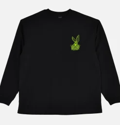 MANASTASH CiTee Rabbit Ls Black< T-shirts