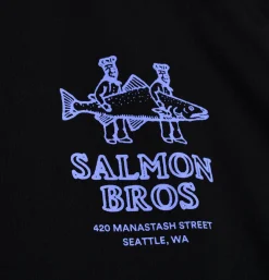 MANASTASH Citee Salmon Black< T-shirts