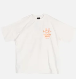 MANASTASH Citee Salmon White< T-shirts