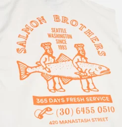 MANASTASH Citee Salmon White< T-shirts