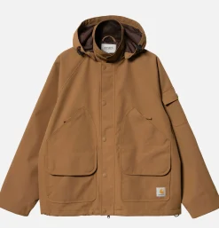 CARHARTT WIP Clarton Jacket Hamilton Brown< Vestes