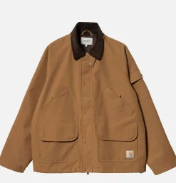 CARHARTT WIP Clarton Jacket Hamilton Brown< Vestes