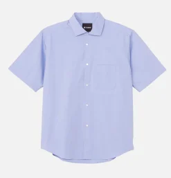 GOLDWIN Comfortable S/s Shirt Saxe< Chemises