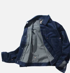 STANDARD TYPES Corduroy Collar Jacket Denim< Vestes