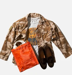 PUEBCO Covered Parachute Document Bag Orange< Tote-bags