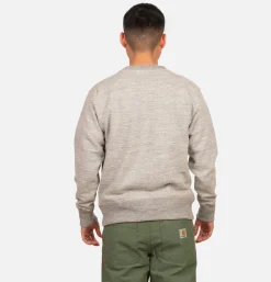 JACKMAN Crewneck Sweater Heather Grey< Sweats & Polaires