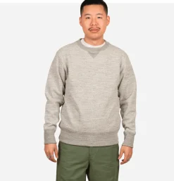 JACKMAN Crewneck Sweater Heather Grey< Sweats & Polaires