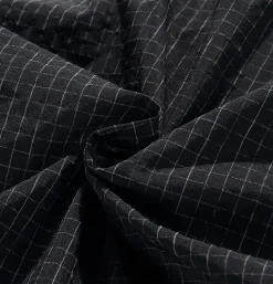 STANDARD TYPES Cropped Work Jacket Check Noir< Vestes