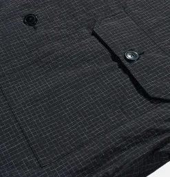 STANDARD TYPES Cropped Work Jacket Check Noir< Vestes