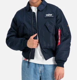 ALPHA INDUSTRIES Cwu 45 Jacket Navy< Vestes