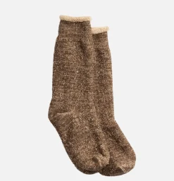 ROTOTO Double Face Darkbrown Brown<Homme Chaussettes