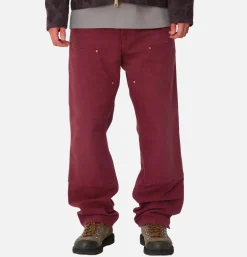 CARHARTT WIP Double Knee Pant Malbec< Pantalons
