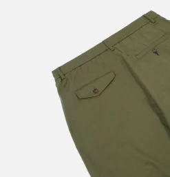 UNIVERSAL WORKS Double Pleat Pant Light Olive< Chinos