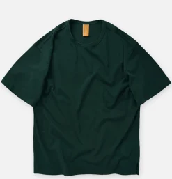 FRIZMWORKS Double Rib Oversized Tee Green< T-shirts