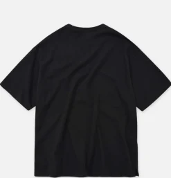FRIZMWORKS Double Rib Oversized Tee Black< T-shirts