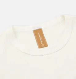 FRIZMWORKS Double Rib Oversized Tee White< T-shirts