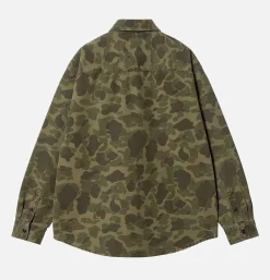 CARHARTT WIP Duck Shirt Camo Green< Chemises