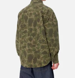 CARHARTT WIP Duck Shirt Camo Green< Chemises