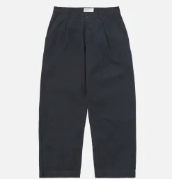 UNIVERSAL WORKS Duke Pant Cotton Navy< Pantalons