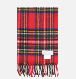 JOSHUA ELLIS Echarpe Cachemire Tartan Red< Gants • Bonnets • Echarpes