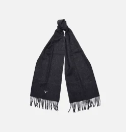 BARBOUR Echarpe Plain Lambswool Charcoal< Gants • Bonnets • Echarpes