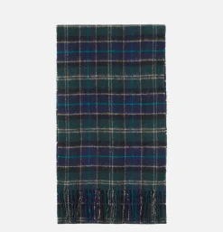 BARBOUR Echarpe Tartan Lambswool Scarf Green Loch< Accessoires|Gants • Bonnets • Echarpes