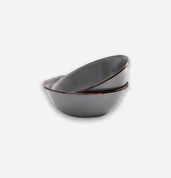 BAREBONES Enamel Bowl Set x 2 Grey< Outdoor