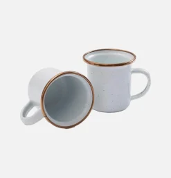 BAREBONES Enamel Cup Set X 2 Egg Shell< Outdoor