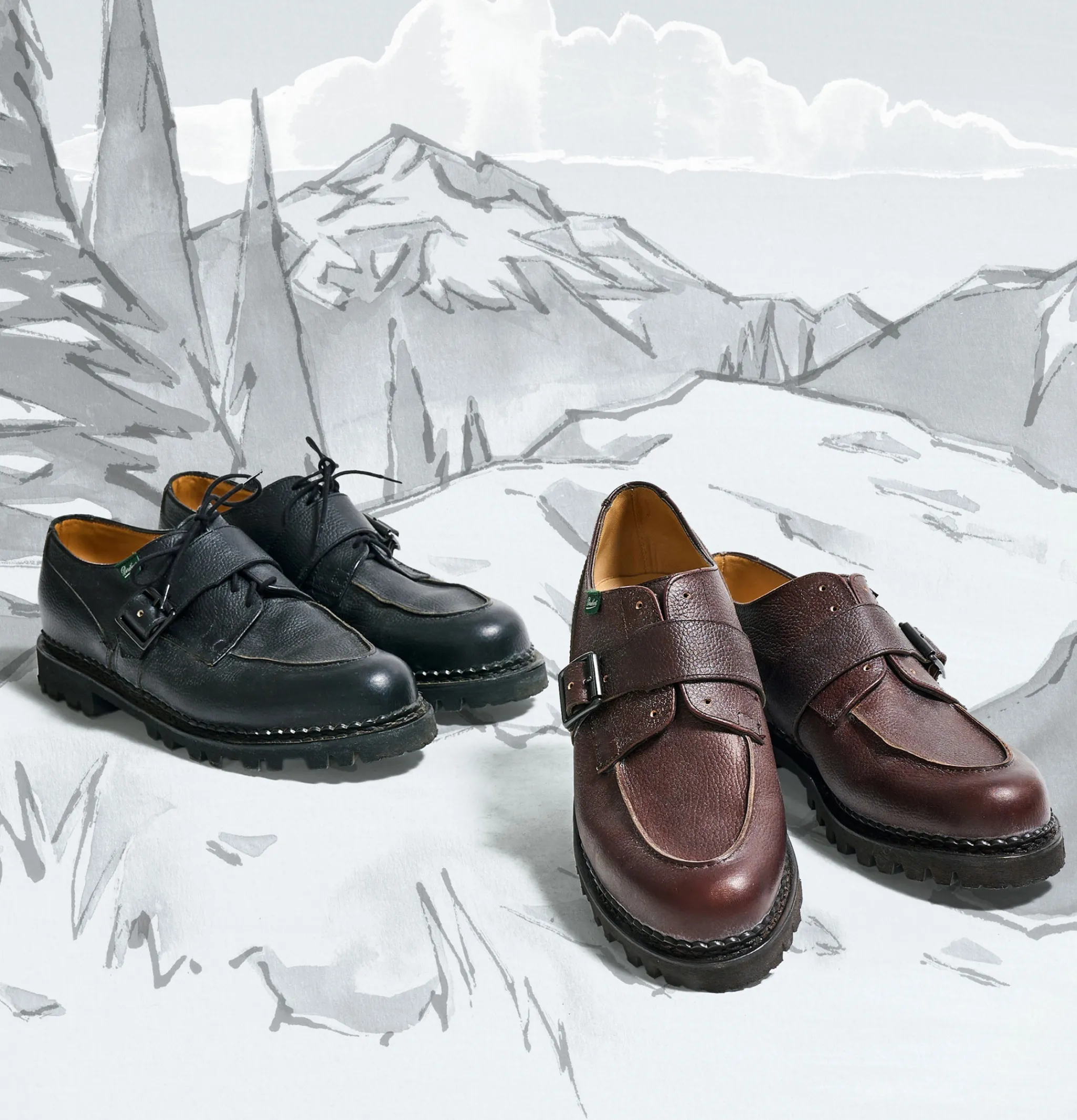 PARABOOT Engineered Garments Chambord Marron<Homme Chaussures
