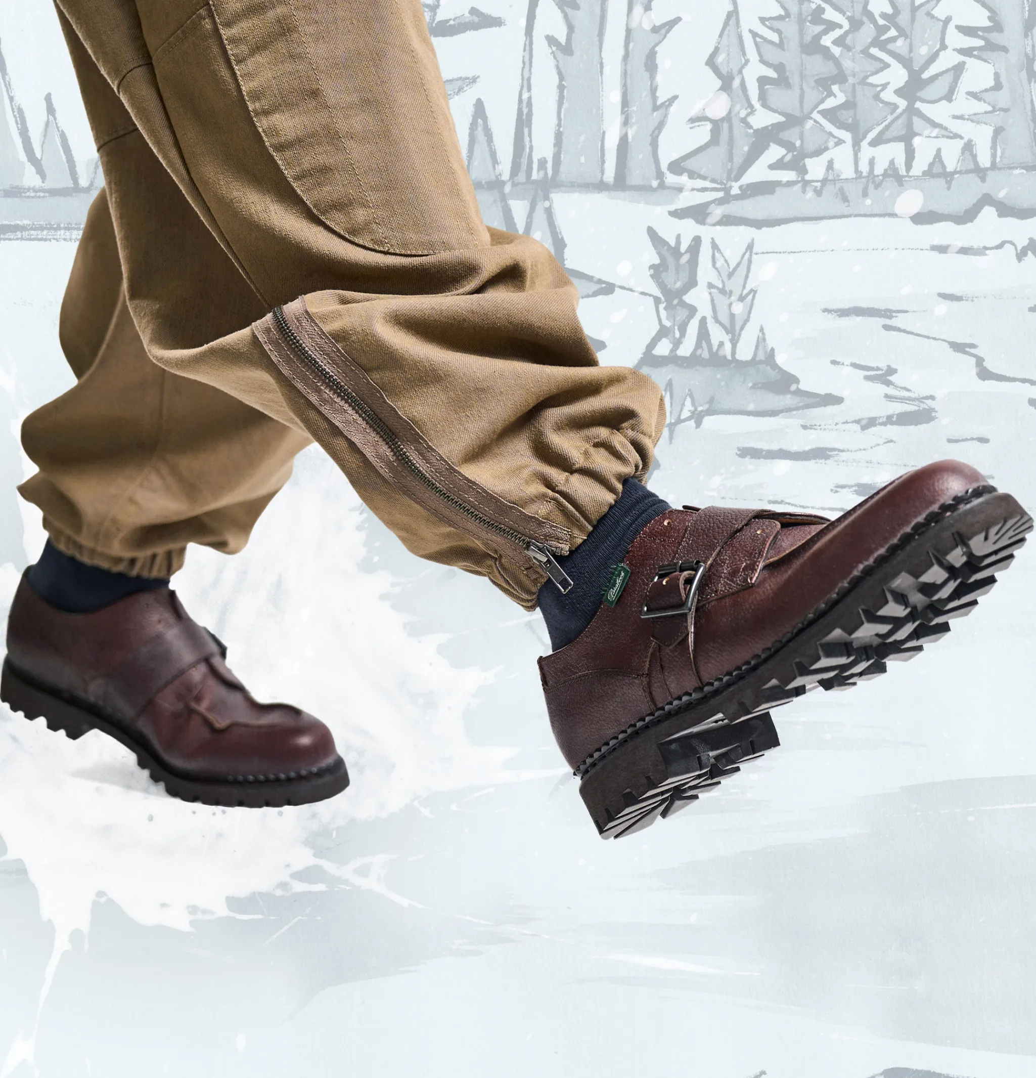 PARABOOT Engineered Garments Chambord Marron<Homme Chaussures