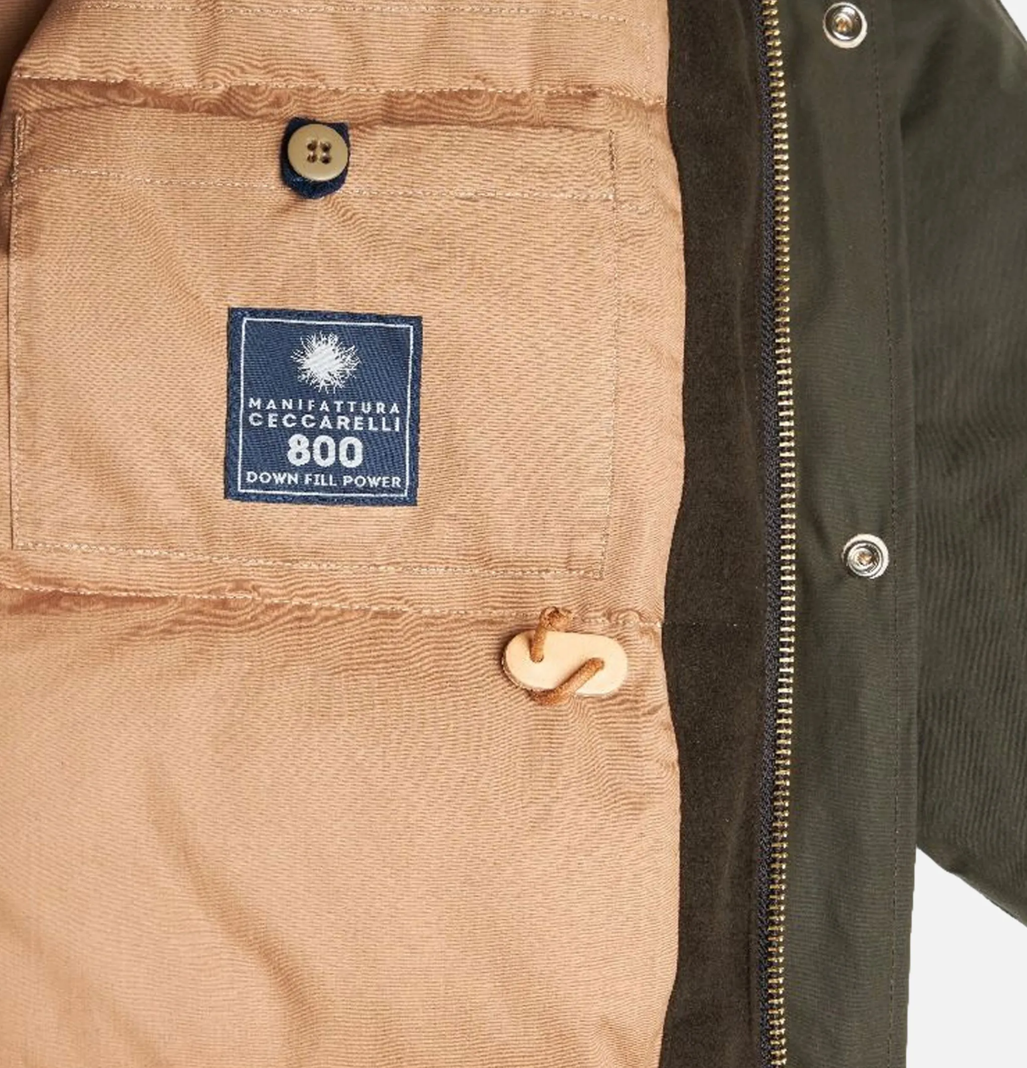 MANIFATTURA CECCARELLI Fisherman Down Parka Chocolat< Blousons & Manteaux